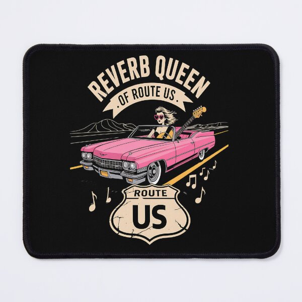 Item preview, 1960s music fashion - retro rock girl style - muscle car & music - women who rock - classic car and guitar - rock chick hot rod - beehive hair rock - Route 66 rocker - fuzz pedal and lipstick designed and sold by JansenGS.