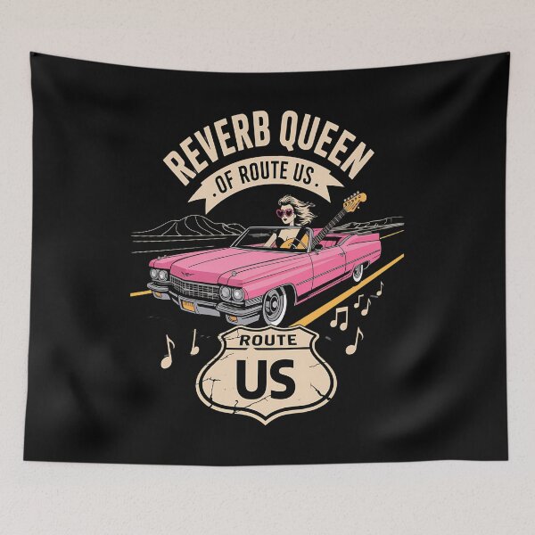 Item preview, 1960s music fashion - retro rock girl style - muscle car & music - women who rock - classic car and guitar - rock chick hot rod - beehive hair rock - Route 66 rocker - fuzz pedal and lipstick designed and sold by JansenGS.
