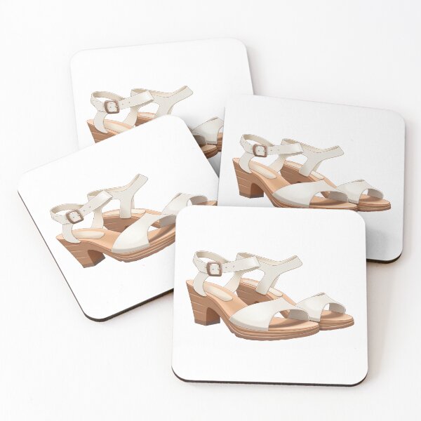 Item preview, White Ankle Strap Heels designed and sold by New-School-Wave.