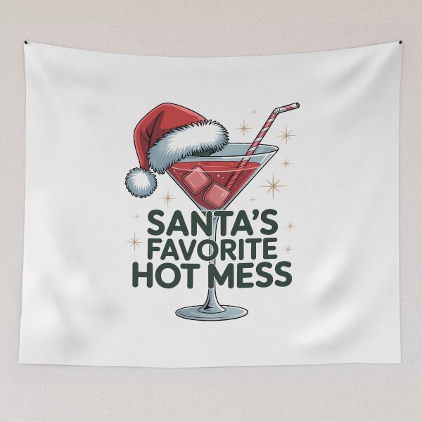 Item preview, Christmas Santa’s Favorite Hot Mess Holiday Cocktail Festive Xmas designed and sold by VENOM0RIOT.