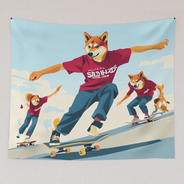 Item preview, Shiba Shredders designed and sold by ONYX Pixee.