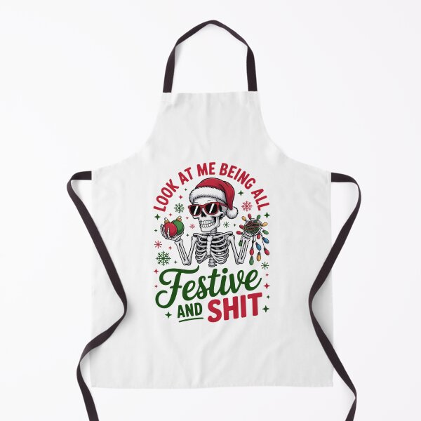Item preview, Christmas Sarcastic Santa Xmas Trendy Festive Holiday Christmas Skeleton designed and sold by VENOM0RIOT.