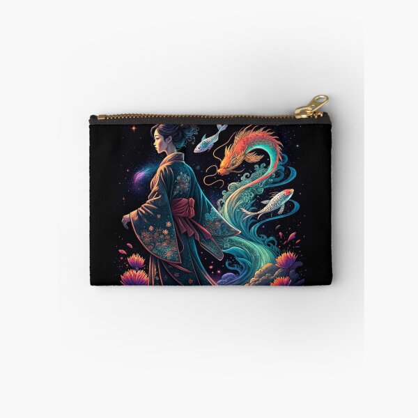 Item preview, Japanese woman with dragon and koi designed and sold by Talpha.