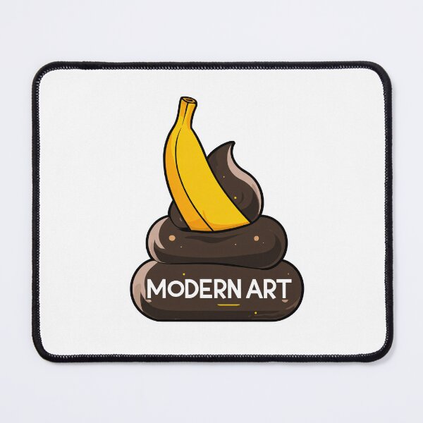 Item preview, Stuck Banana in Poop — “Modern Art” Funny Cartoon Design designed and sold by SleekLineSketches.