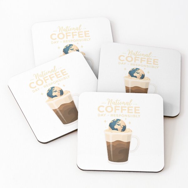 Item preview, Celebrate National Coffee Day with a stylish cup featuring a world earth design  designed and sold by SpaceartLilu.