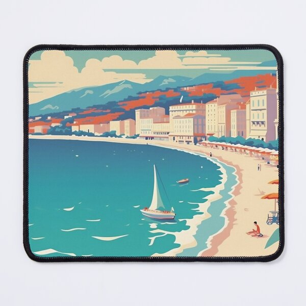 Item preview, Retro Nice travel poster - Vintage wall art designed and sold by StrasserArt.