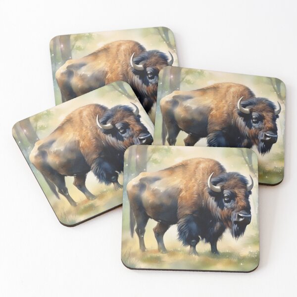 Item preview, Old Bison in Forest designed and sold by CalmnessbyChoice.