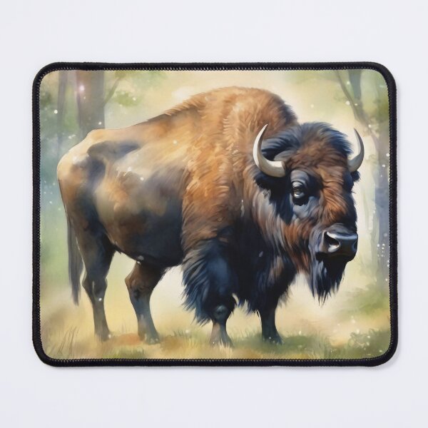 Item preview, Old Bison in Forest designed and sold by CalmnessbyChoice.