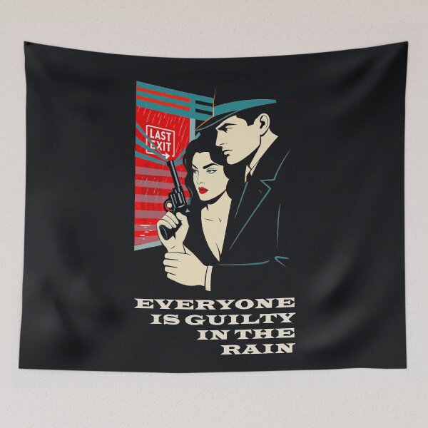 Item preview, Everyone Is Guilty in the Rain — Last Exit Noir designed and sold by Sanctum Icons.
