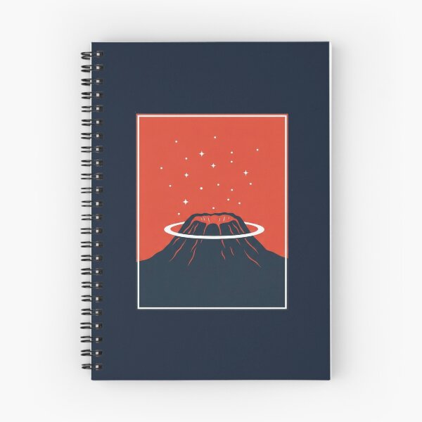 Item preview, Volcán Cósmico – Diseño minimalista retro de montaña de ciencia ficción designed and sold by NoctaHike.