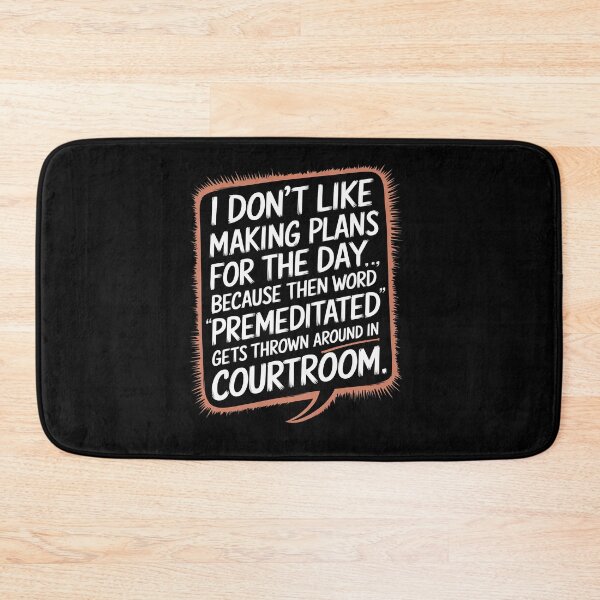 Item preview, I Don't Like Making Plans designed and sold by RayArmstrong.