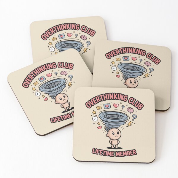 Item preview, Overthinking Club – Lifetime Member | Cute Mental Health Humor Design designed and sold by Timeless Design.