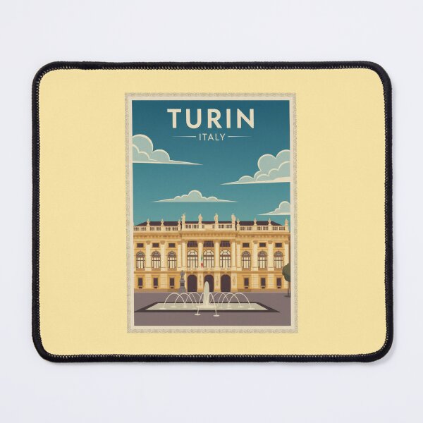 Item preview, Turin Vintage Travel Art - Castle Square - Italy designed and sold by Wanderprintt.
