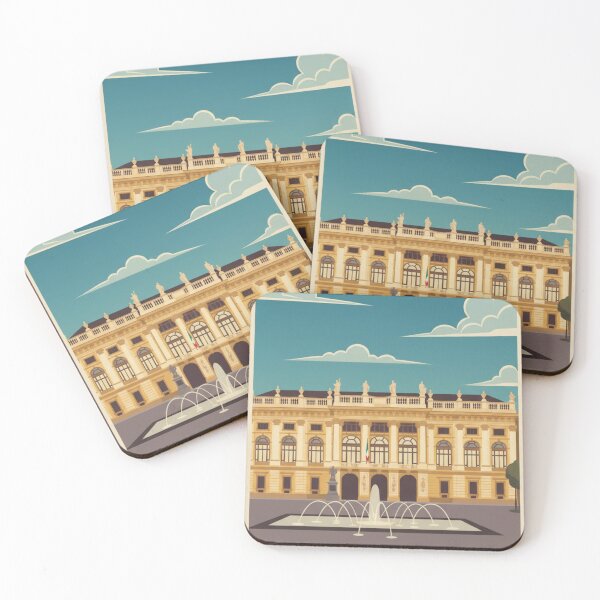 Item preview, Turin Vintage Travel Art - Castle Square - Italy designed and sold by Wanderprintt.