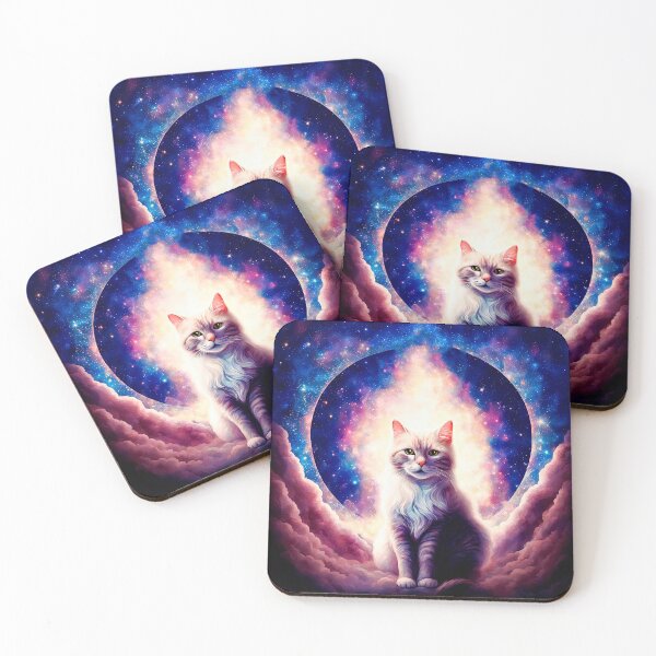 Item preview, Celestial Dreamy Tabby Cat in Cosmic Cloudscape designed and sold by LanaGustavsson.