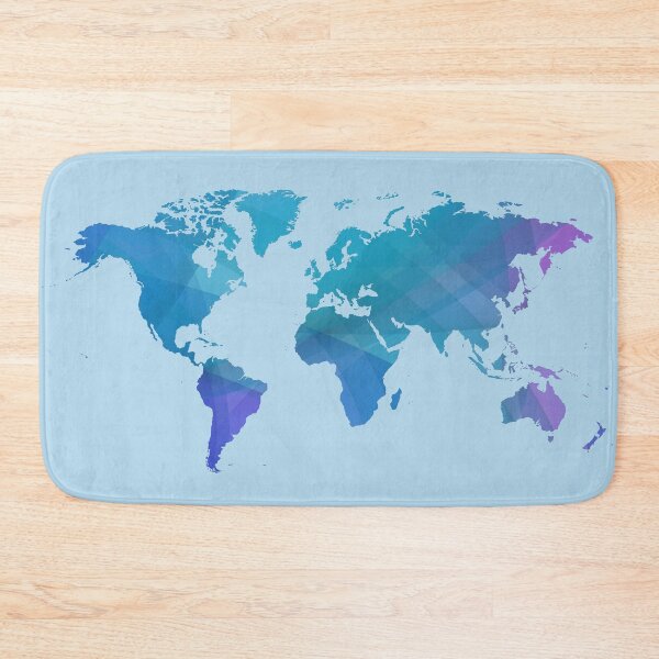 Item preview, Blue world map. designed and sold by AlbertoRuiZ.