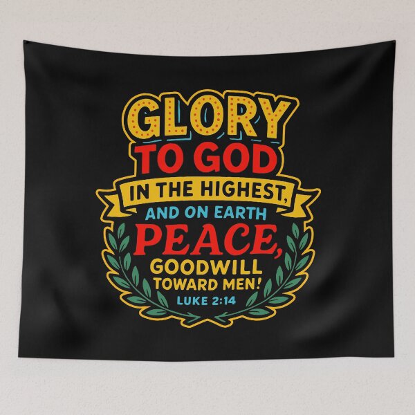 Item preview, Luke 2:14 Glory to God in the Highest designed and sold by plushism.