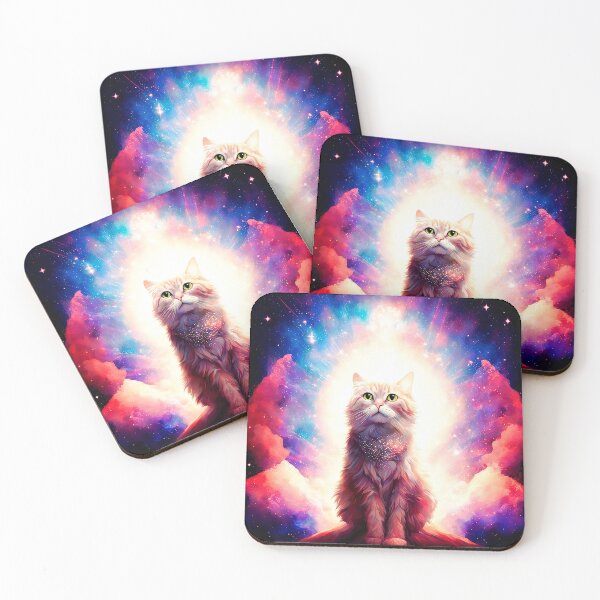Item preview, Celestial Dreamy Tabby Cat in Cosmic Cloudscape designed and sold by LanaGustavsson.