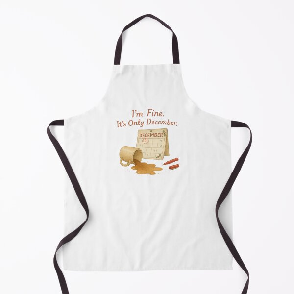 Item preview, I’m Fine. It’s Only December. | Funny Teacher Christmas Coffee Shirt designed and sold by Just You Tee | Say It Loud, Wear It Proud.