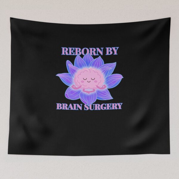 Item preview, Reborn By Brain Surgery Meditating On A Flower designed and sold by AnnInk Print Studio.