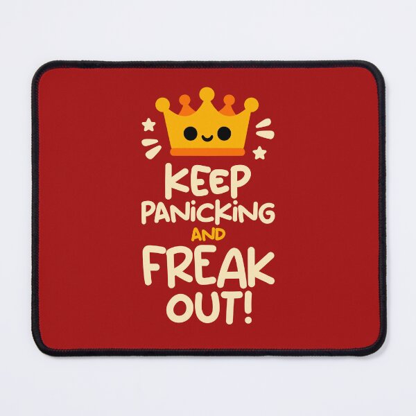 Item preview, Keep panicking and freak out cute crown designed and sold by NemiMakeit.