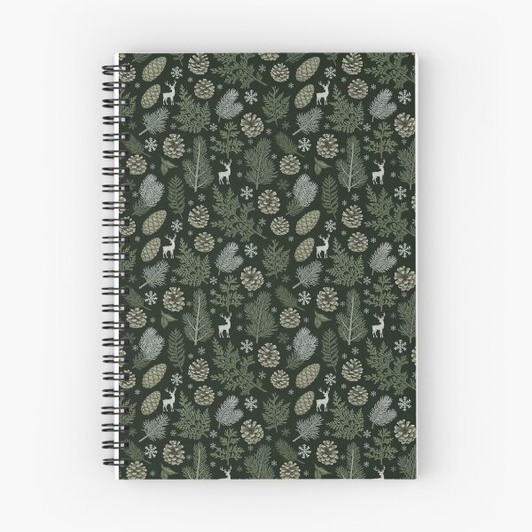 Item preview, Dark Forest Pine Pattern | Woodland Trees & Nature Seamless Design designed and sold by graphicnew.