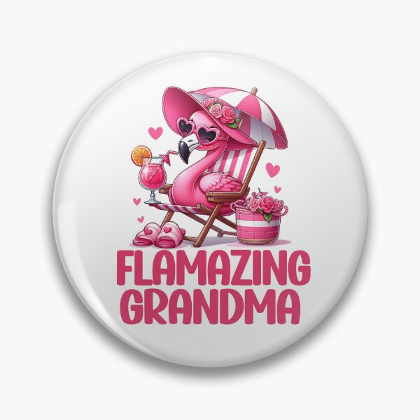 Artikelvorschau, Flammende Oma - Flamingo entworfen und verkauft von Meliafroggy.