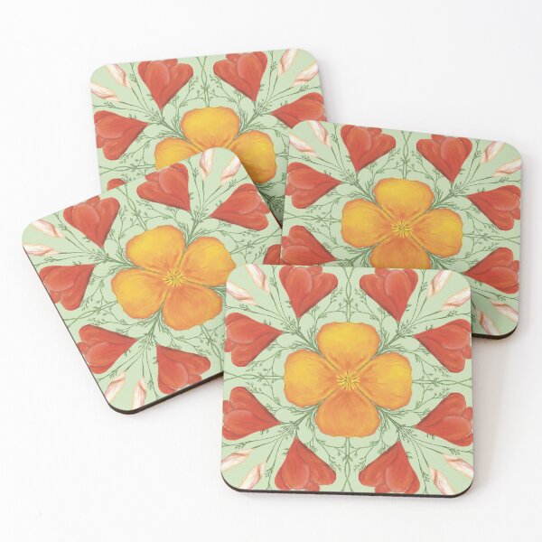 Item preview, California Poppies (Multi) designed and sold by The Painted Lotus.