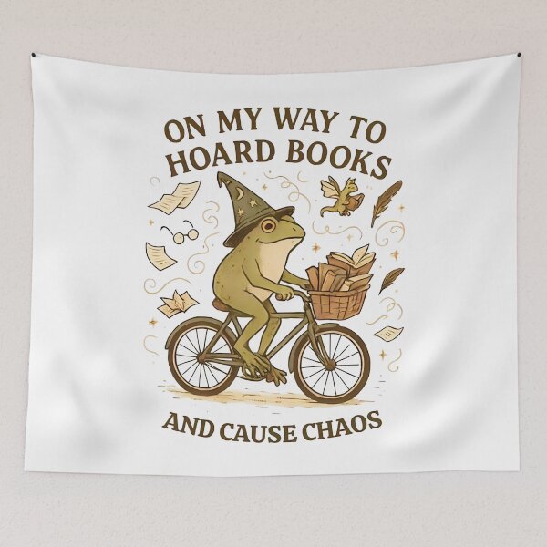 Item preview, On My Way To Hoard Books And Cause Chaos, Funny Chaos,  Inspirational designed and sold by bethanyrodgers6.