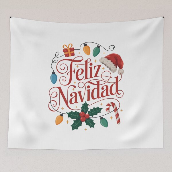 Aperçu de l'œuvre Feliz Navidad Noël espagnol Navidad Feliz Navidad Espagnol disant Feliz Navidad 2025 Noël créée et vendue par VENOM0RIOT.