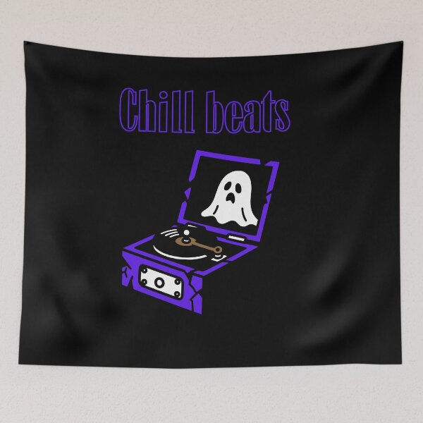 Item preview, Chill Beats in purple Aesthetic Alternative Tshirt designed and sold by OldSkullDesigns.