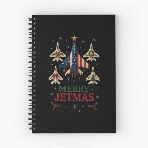 Item preview, Merry Jetmas Christmas Fighter Jet Art – Festive Military Aviation Holiday Design designed and sold by love3617.