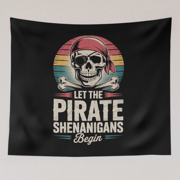 Item preview, Let The Pirate Shenanigans Begin Skull Pirate  designed and sold by Veroniadic.