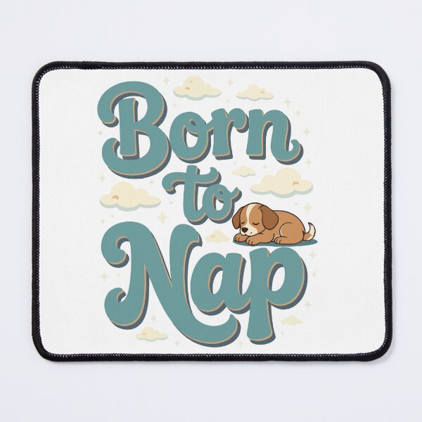 Item preview, Born to Nap | Sleeping Puppy Quote T-Shirt Design | Retro Groovy Sleep Humor PNG designed and sold by sicty09Design.