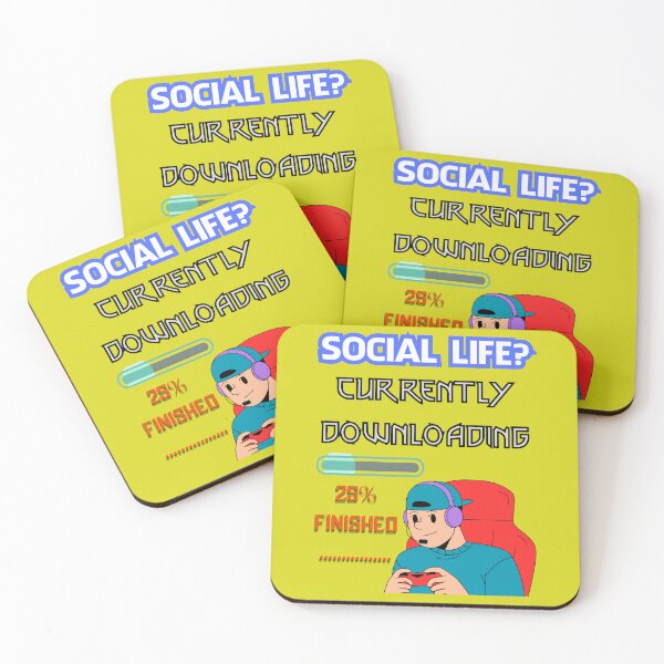 Item preview, Social Life? Currently Downloading designed and sold by RonPaulHappyGamer.