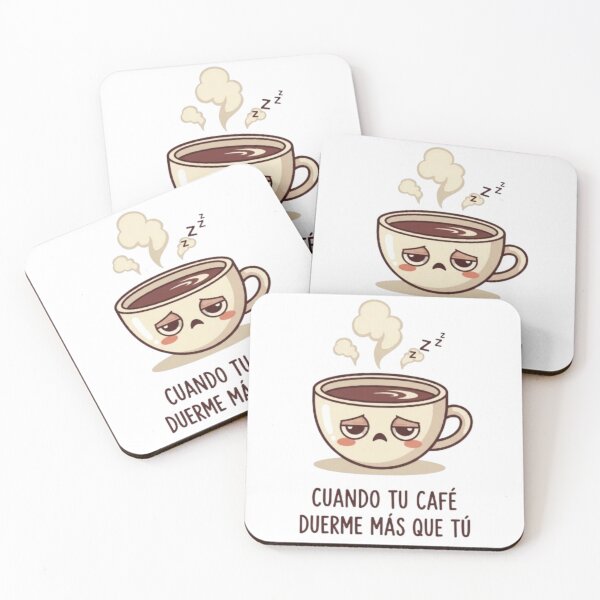 Item preview, Cuando Tu Café Duerme Más Que Tú – Funny Spanish Coffee Meme designed and sold by Qusai998.