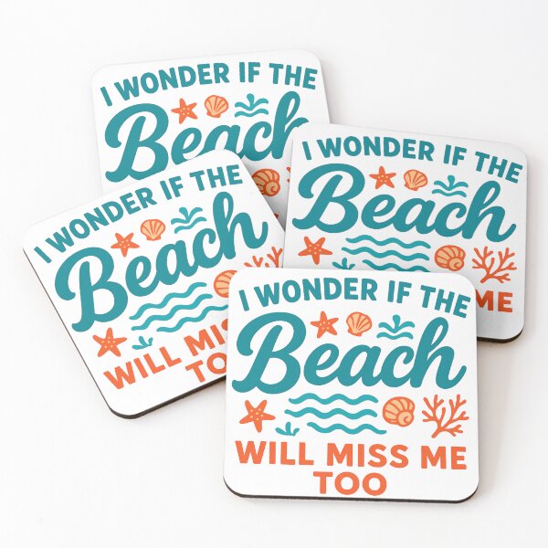 Item preview, I Wonder If The Beach Misses Me Too - Funny Ocean Beach Vacation designed and sold by ZBIFBOUETLA.