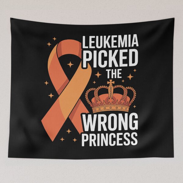 Item preview, Leukemia Picked The Wrong Princess Cancer Awareness designed and sold by Veroniadic.