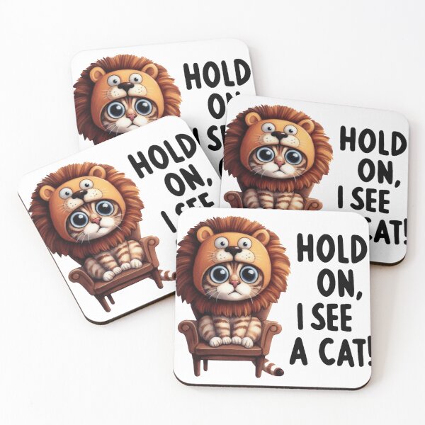 Item preview, Hold On I See A Cat designed and sold by maximinano100k.