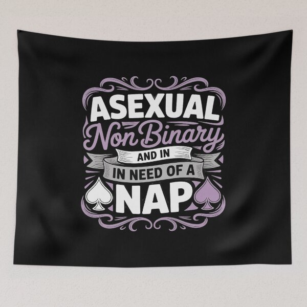 Item preview, Asexual Nonbinary And In Need Of A Nap Ace Pride Style designed and sold by NeomiStoreSS.