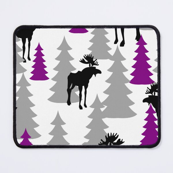 Item preview, Asexual/Demisexual moose in pine forest designed and sold by Chasing Autumns.