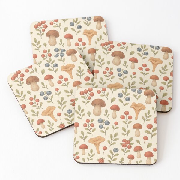 Item preview, Forest Berry & Mushroom Pattern designed and sold by MiLaKK.