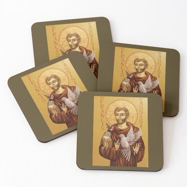 Item preview, St Francis with Birds designed and sold by ikon-olga.