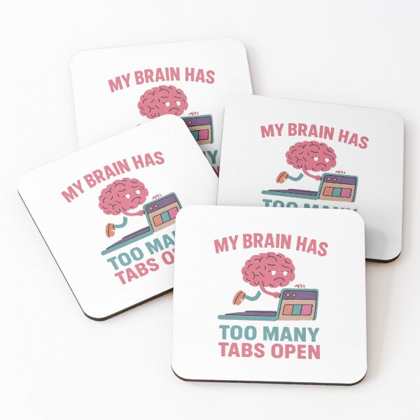 Item preview, my brain has too many tabs open designed and sold by Mystic & Celestial Art.
