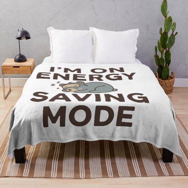 Item preview, Im On Energy Saving Mode Funny Sleeping Bear T-Shirt Design Lazy Day designed and sold by sicty09Design.