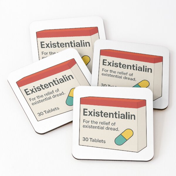 Item preview, Existentialin™ For the Relief of Existential Dread | Funny Mental Health Humor designed and sold by pharmafeels.