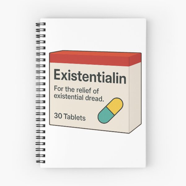 Item preview, Existentialin™ For the Relief of Existential Dread | Funny Mental Health Humor designed and sold by pharmafeels.