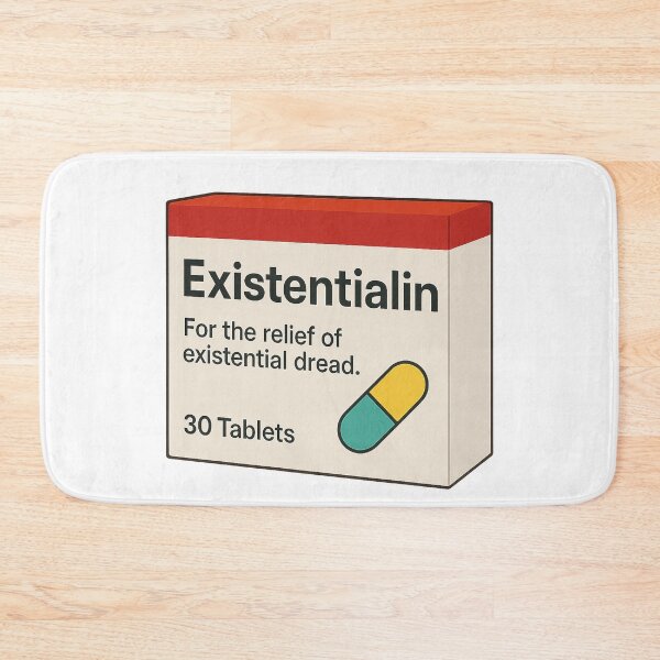 Item preview, Existentialin™ For the Relief of Existential Dread | Funny Mental Health Humor designed and sold by pharmafeels.