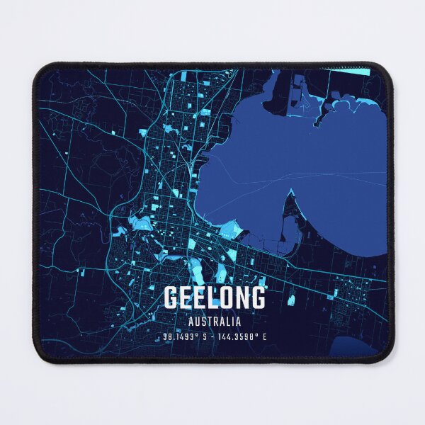 Item preview, Geelong Midnight City Map designed and sold by HomeLivingCo.