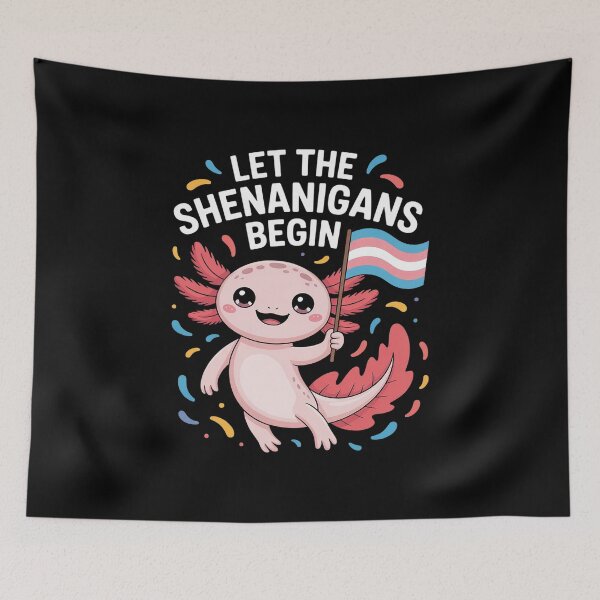 Item preview, Axolotl Transgender Flag Shenanigans Trans Transsexual Pride designed and sold by NeomiStoreSS.